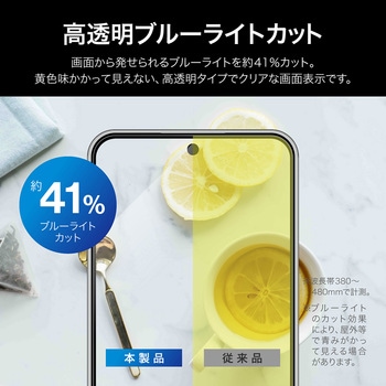 Galaxy A36 5G ガラスフィルム 「GLASS PREMIUM FILM」スタンダードサイズ ブルーライトカット MSソリューションズ