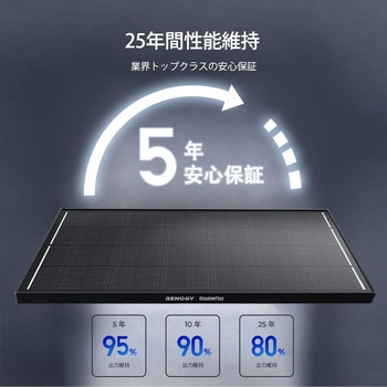 200W ShadowFluxシリーズ 影に強い N型 高効率ソーラーパネル RENOGY JAPAN
