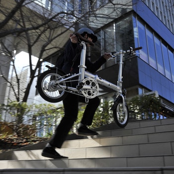 eリライト電動折りたたみ自転車14インチ CAPTAIN STAG