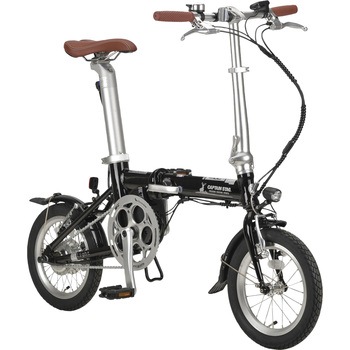 eリライト電動折りたたみ自転車14インチ CAPTAIN STAG