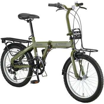 ワイルドクルー折りたたみ自転車20インチ外装6段 CAPTAIN STAG