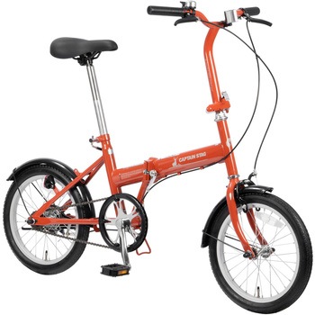 フローリー折りたたみ自転車16インチ CAPTAIN STAG