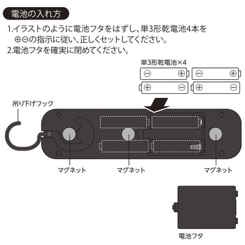作業用LEDライトCOB式250lm電池式 オーム電機