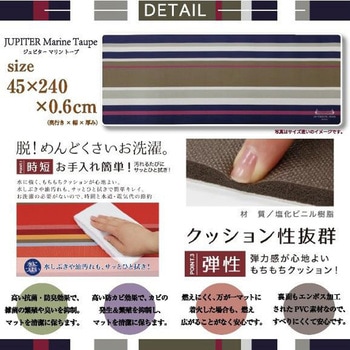 レトワール PVCキッチンマット ヨコズナクリエーション