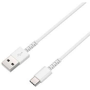 USB充電&同期ケーブル A-C 極細 WH カシムラ