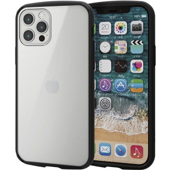 iPhone12 iPhone12 Pro ケース カバー フレームカラー 耐衝撃 TPU 背面 クリア エレコム