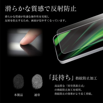 iPhone 12 mini ガラスフィルム「GLASS PREMIUM FILM」 ケース干渉しにくい マット LEPLUS