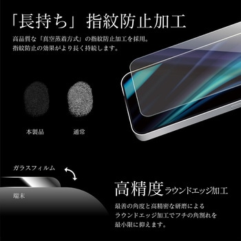 iPhone 12/iPhone 12 Pro ガラスフィルム「GLASS PREMIUM FILM」 ケース干渉しにくい ブルーライトカット LEPLUS