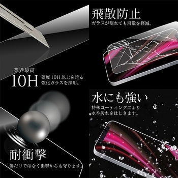 iPhone 12/iPhone 12 Pro ガラスフィルム「GLASS PREMIUM FILM」 ドラゴントレイル ケース干渉しにくい スーパークリア LEPLUS