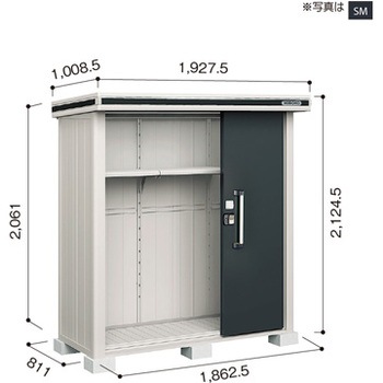 ヨド物置 エルモ Lmd 1808 ヨドコウ 物置本体 通販モノタロウ Lmd 1808
