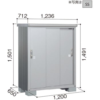 ヨド物置 エスモ ESE-1206E ヨドコウ 物置本体 【通販モノタロウ】