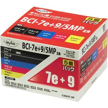 汎用インクカートリッジ BCI-7e 4色+BCI-9BKマルチパックタイプ 大阪魂