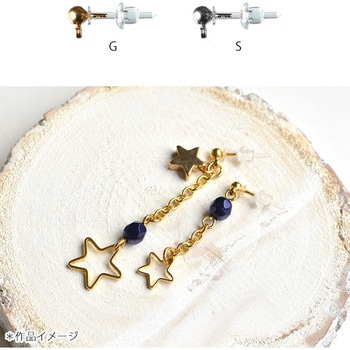 カン付 樹脂ピアス 日本紐釦貿易