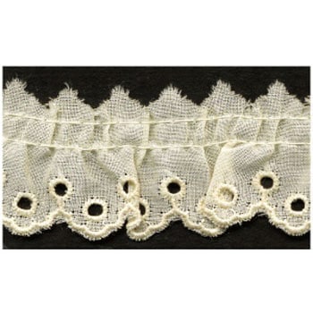 CF5091-1 綿フリルレース 日本紐釦貿易 58242503