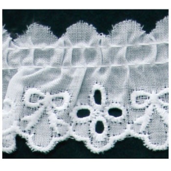 CF5053-0 綿フリルレース 日本紐釦貿易 58242528