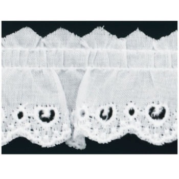 CF5086-0 綿フリルレース 日本紐釦貿易 58242555