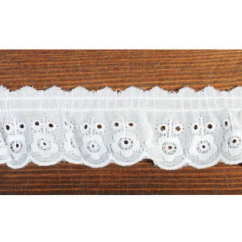 CF5092-0 綿フリルレース 日本紐釦貿易 58242582