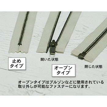 ビスロンファスナー ポーチバッグ用 YKK