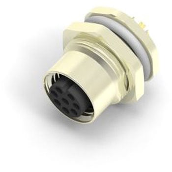 TE Connectivity 丸型コネクタ， 接触コンタクト：メス， 8極M12 ソケット TE Connectivity Japan(旧:TYCOELECTRONICS(タイコエレクトロニクス))