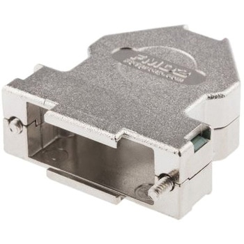 FCT - A MOLEX COMPANY D-subコネクタシェル FMD シリーズ アングル A 15 極 亜鉛ダイキャスト ニッケル， シルバー FCT - A MOLEX COMPANY