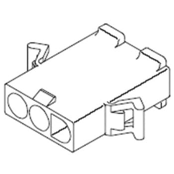 Molex コネクタハウジング オス 3極 1列 6.7mm STANDARD .093シリーズ 日本モレックス(molex)