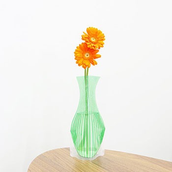 ストライプミドリ 割れない花瓶justpot 1個 ホリシン 通販サイトmonotaro