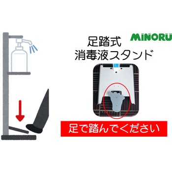 足踏み式消毒液スタンド みのる産業