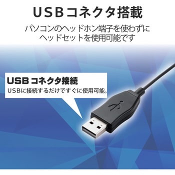 HS-HP30UBK ヘッドセット 両耳 有線 オーバーヘッド USB 接続