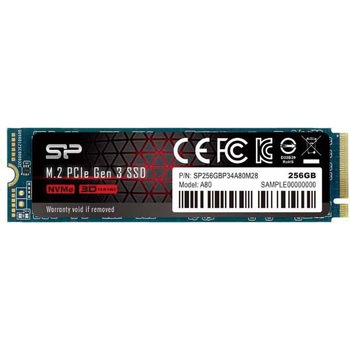 SP256GBP34A80M28 内蔵SSD M.2 A80 1個 シリコンパワー(Silicon
