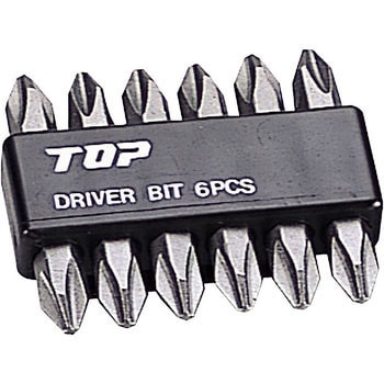 電動ドリル用ドライバビット6本組セット トップ工業