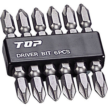 電動ドリル用ドライバビット6本組セット トップ工業