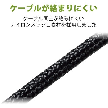 ステレオイヤホン カナル型 Φ3.5mm マイク付 10.0mmドライバー 高耐久ケーブル エレコム