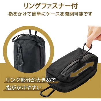 カメラケース コンパクトデジタルカメラ用 1気室 カラビナ ベルトループ付き ”GRAPH GEAR” エレコム