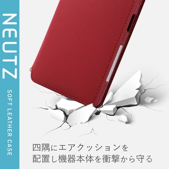 PM-X202PLFY2RD Xperia 10 II ソフトレザーケース 磁石付 1個 エレコム