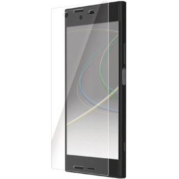 Xperia XZ1 フルカバーフィルム 衝撃吸収 反射防止 透明 防指紋 エレコム