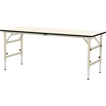 軽量作業台/耐荷重150kg_折りたたみ高さ調整H600～900_ポリエステル天板_ワークテーブル 山金工業