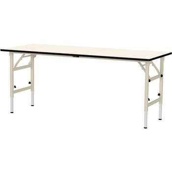 軽量作業台/耐荷重150kg_折りたたみ高さ調整H600～900_ポリエステル天板_ワークテーブル 山金工業