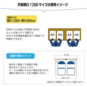 軽量作業台/耐荷重150kg_折りたたみ高さ調整H600～900_ポリエステル天板_ワークテーブル 山金工業