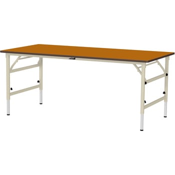 軽量作業台/耐荷重150kg_折りたたみ高さ調整H600～900_ポリエステル天板_ワークテーブル 山金工業