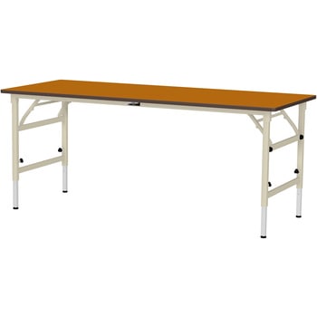 軽量作業台/耐荷重150kg_折りたたみ高さ調整H600～900_ポリエステル天板_ワークテーブル 山金工業
