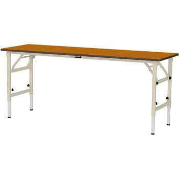 軽量作業台/耐荷重150kg_折りたたみ高さ調整H600～900_ポリエステル天板_ワークテーブル 山金工業