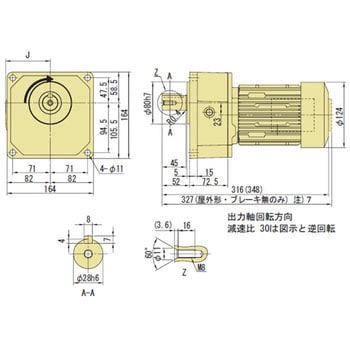 住友重機械工業 ZNFM05-1281-100/A 屋外形 フランジ取付 三相200V 0.4