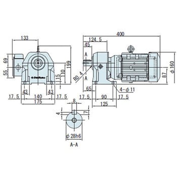 ZNHM05-1281-CB-30/JDNSLB プレストNEOギヤモータ(単相・屋内形) 1台