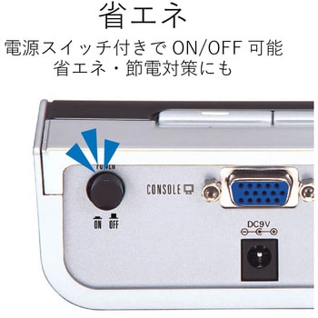 DTSP24-VGA ディスプレイ切替器 D-Sub15ピン(VGA) 4台切替 電子式 1個