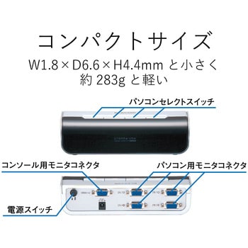 DTSP24-VGA ディスプレイ切替器 D-Sub15ピン(VGA) 4台切替 電子式 1個