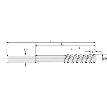 日研工作所:通り穴用 超硬ブローチリーマ Sシャンク SX φ2.70mm