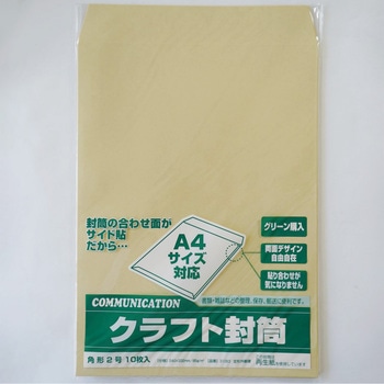 角2クラフトOK85g10枚パック 寿堂紙製品工業