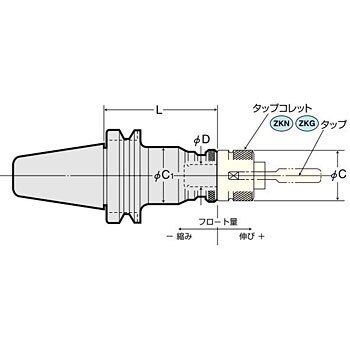 NBT50-Z8-105 2面拘束2LOCK タッパチャック 1個 日研工作所 【通販 