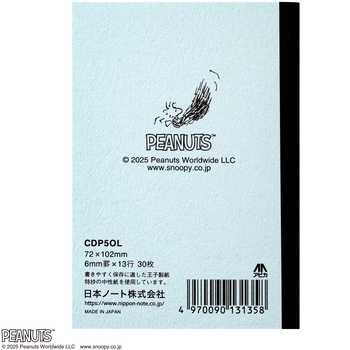 CDノート COLORS OF PEANUTS A7 日本ノート