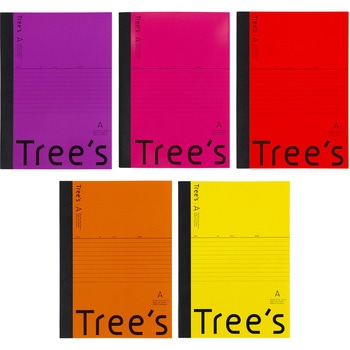 Tree's 5冊パック セミB5 7mm罫 - 日本ノート
